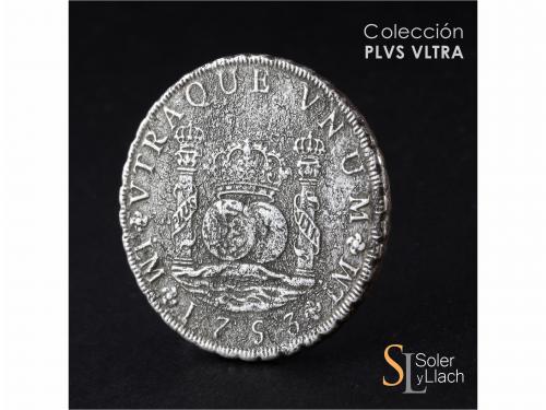 FERNANDO VI. 8 Reales. 1753. LIMA. J.D. 22,71 grs. Columnari