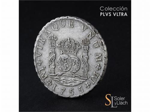 FERNANDO VI. 8 Reales. 1755. LIMA. J.D. 27,00 grs. Columnari