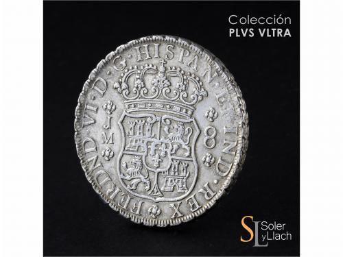 FERNANDO VI. 8 Reales. 1759. LIMA. J.M. 26,82 grs. Columnari