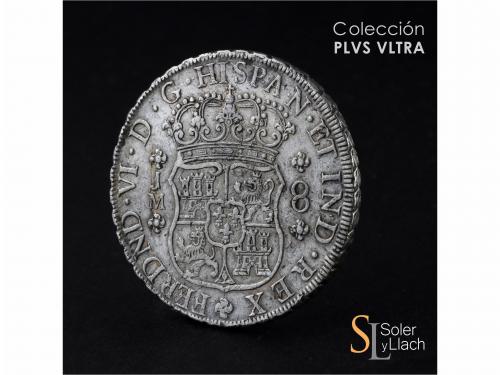 FERNANDO VI. 8 Reales. 1759. LIMA. J.M. 26,94 grs. Columnari