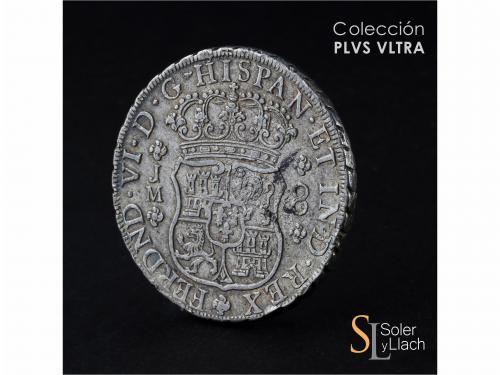 FERNANDO VI. 8 Reales. 1759. LIMA. J.M. 26,88 grs. Columnari