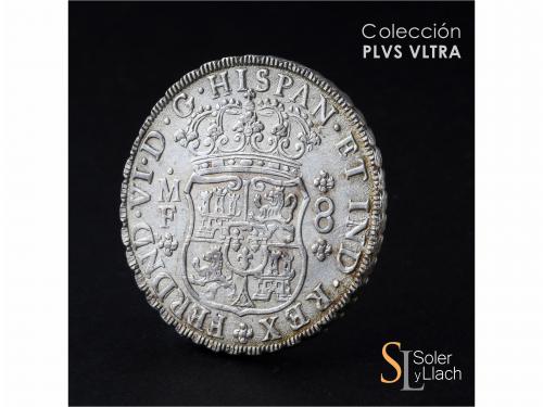 FERNANDO VI. 8 Reales. 1747. MÉXICO. M.F. 26,87 grs. Columna