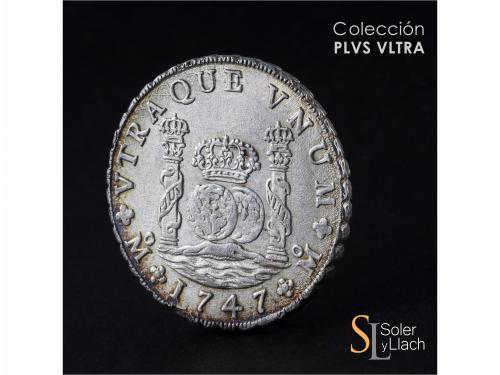FERNANDO VI. 8 Reales. 1747. MÉXICO. M.F. 26,87 grs. Columna