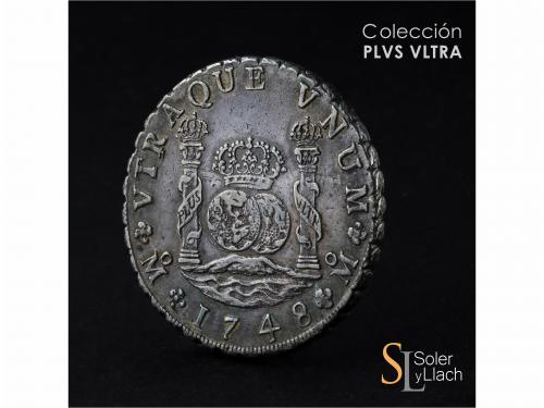 FERNANDO VI. 8 Reales. 1748. MÉXICO. M.F. 26,90 grs. Columna