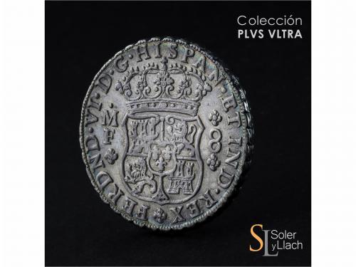 FERNANDO VI. 8 Reales. 1749. MÉXICO. M.F. 26,80 grs. Columna