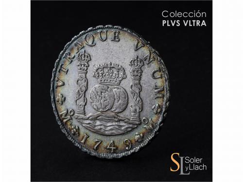 FERNANDO VI. 8 Reales. 1749. MÉXICO. M.F. 26,80 grs. Columna