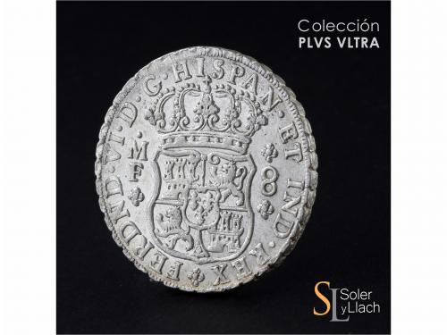 FERNANDO VI. 8 Reales. 1750. MÉXICO. M.F. 27,06 grs. Columna