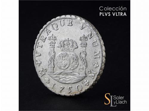 FERNANDO VI. 8 Reales. 1750. MÉXICO. M.F. 27,06 grs. Columna