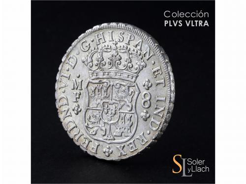 FERNANDO VI. 8 Reales. 1754. MÉXICO. M.F. 26,92 grs. Columna