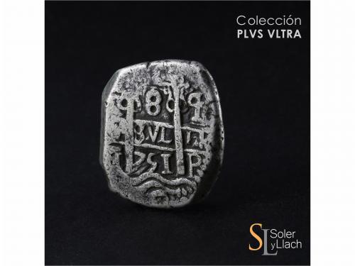 FERNANDO VI. 8 Reales. 1751. POTOSÍ. q. 23,56 grs. Dos fecha