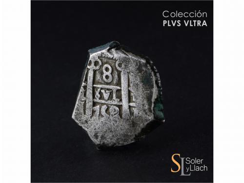 FERNANDO VI. 8 Reales. 1752. POTOSÍ. q. 23,84 grs. Dos fecha