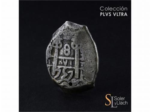 FERNANDO VI. 8 Reales. 1757. POTOSÍ. q. 26,76 grs. Dos fecha