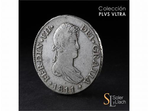 FERNANDO VII. 8 Reales. 1811. CÁDIZ. C.I. 26,86 grs. MBC. / 
