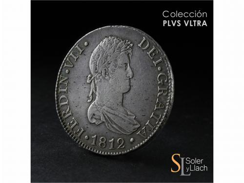 FERNANDO VII. 8 Reales. 1812. CÁDIZ. C.J. 26,90 grs. Pátina.