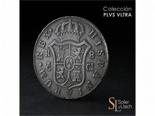 FERNANDO VII. 8 Reales. 1812. CÁDIZ. C.J. 26,90 grs. Pátina.