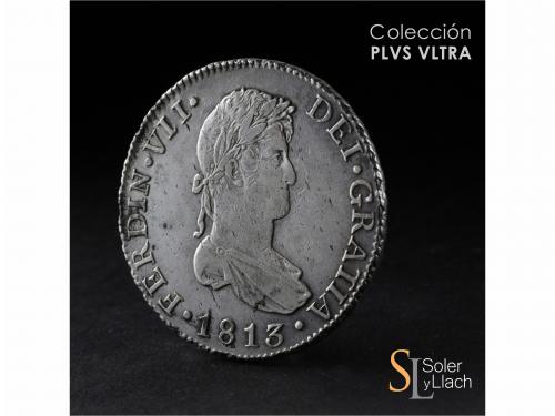 FERNANDO VII. 8 Reales. 1813. CÁDIZ. C.J. 26,41 grs. Manchit