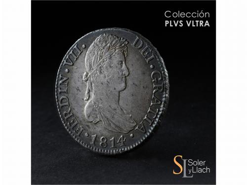 FERNANDO VII. 8 Reales. 1814. CÁDIZ. C.J. 26,89 grs. Bonita 