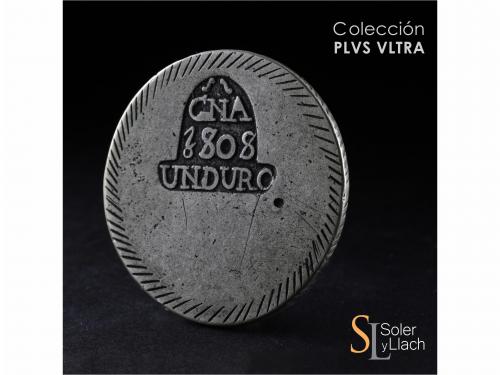 FERNANDO VII. 1 Duro. 1808. GIRONA. 26,44 grs. MBC+. / Choic