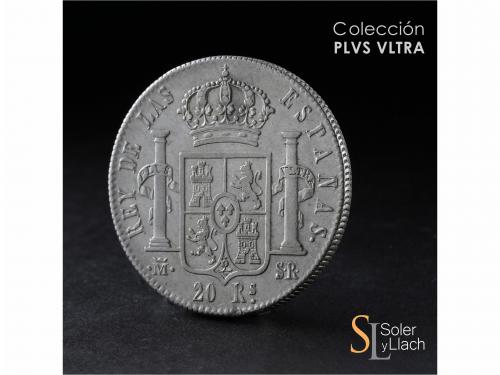 FERNANDO VII. 20 Reales. 1822. MADRID. S.R. 26,75 grs. Acuña