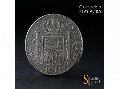 FERNANDO VII. 20 Reales. 1823. MADRID. S.R. 26,91 grs. Acuña