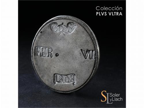 FERNANDO VII. 30 Sous. 1808. MALLORCA. 26,57 grs. FER en car