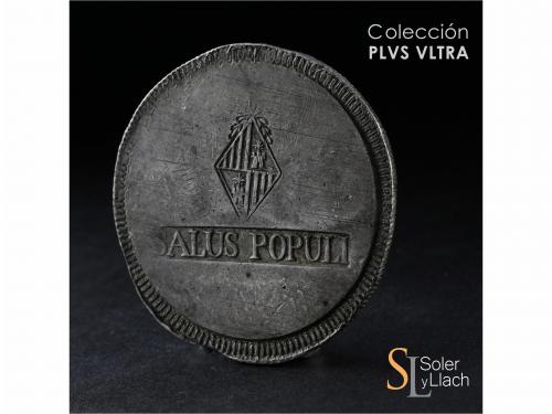 FERNANDO VII. 30 Sous. 1821. MALLORCA. 26,78 grs. Doble punz