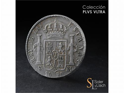 FERNANDO VII. 8 Reales. 1823. SEVILLA. R.D. 27,02 grs. Pátin