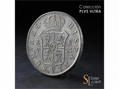 FERNANDO VII. 8 Reales. 1811. VALENCIA. S.G. 26,87 grs. Rest