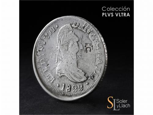 FERNANDO VII. 8 Reales. 1822. CHIHUAHUA. R.P. 28,52 grs. Ray