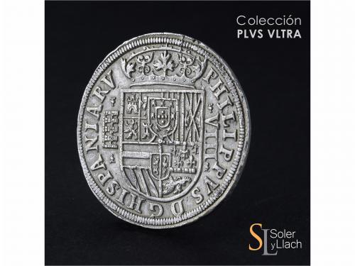 FELIPE II. 8 Reales. 1589. SEGOVIA. Anv.: Acueducto vertical