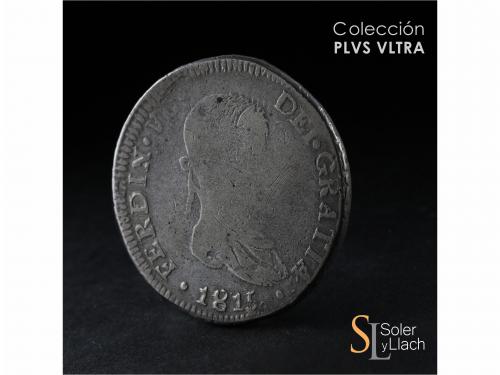 FERNANDO VII. 8 Reales. 1815. DURANGO. M.Z. 26,53 grs. Pátin