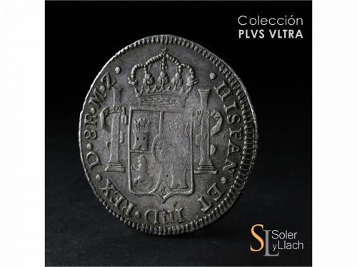 FERNANDO VII. 8 Reales. 1817. DURANGO. M.Z. 26,63 grs. Pátin