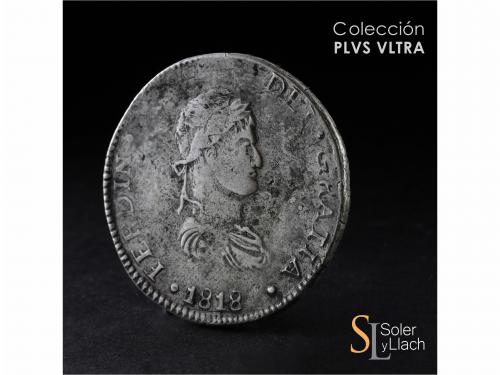 FERNANDO VII. 8 Reales. 1818. DURANGO. R.M. 25,79 grs. MBC. 
