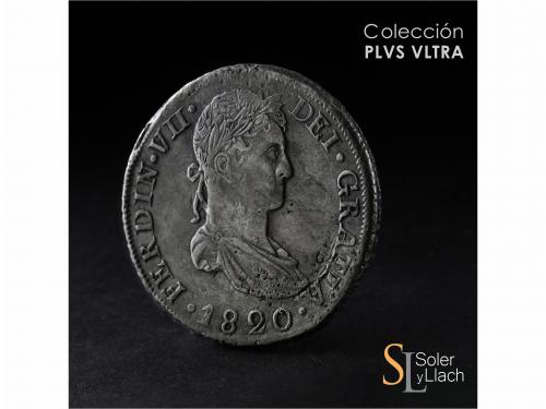 FERNANDO VII. 8 Reales. 1820. DURANGO. C.G. 26,03 grs. Cospe