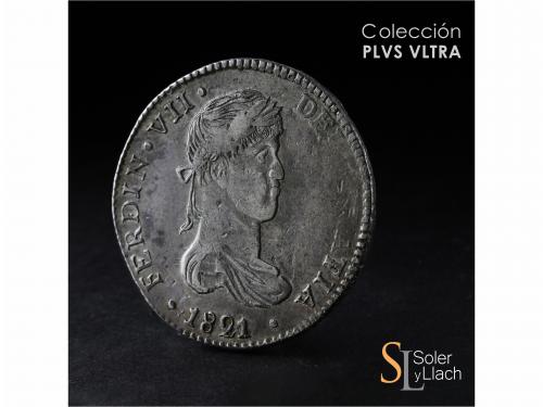FERNANDO VII. 8 Reales. 1821. DURANGO. C.G. 26,29 grs. Prime