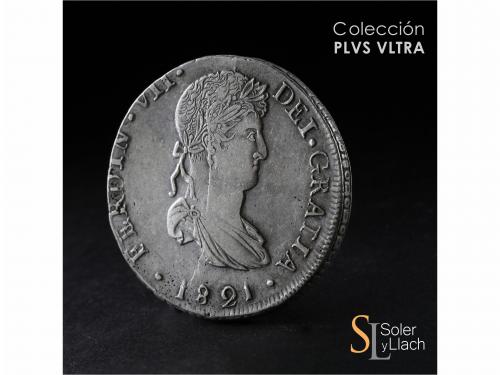 FERNANDO VII. 8 Reales. 1821. DURANGO. C.G. 27,02 grs. Segun