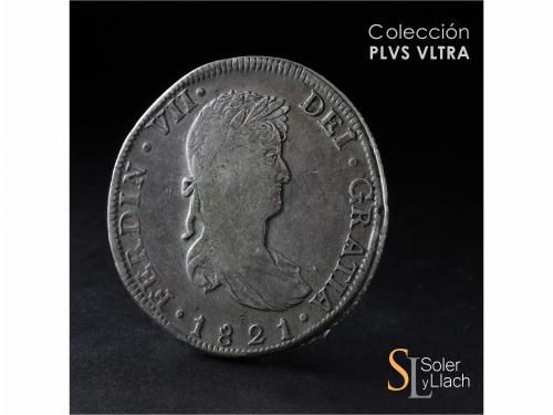 FERNANDO VII. 8 Reales. 1821. GUANAJUATO. J.M. 26,55 grs. Ac