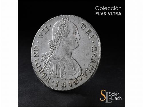 FERNANDO VII. 8 Reales. 1810. GUATEMALA. M. 26,88 grs. Busto