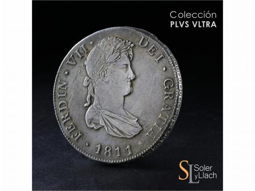 FERNANDO VII. 8 Reales. 1811. GUATEMALA. M. 26,82 grs. Busto
