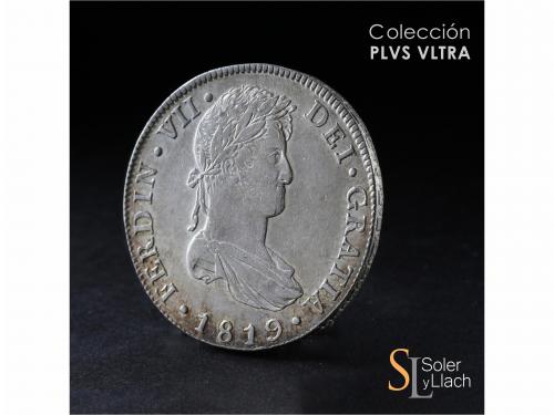 FERNANDO VII. 8 Reales. 1819. GUATEMALA. M. 26,98 grs. Pátin