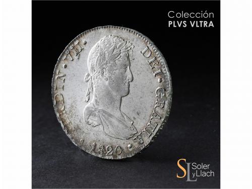 FERNANDO VII. 8 Reales. 1820. LIMA. J.P. 26,42 grs. Pátina y