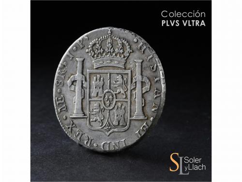 FERNANDO VII. 8 Reales. 1823. LIMA. J.P. 27,44 grs. Rayas. E