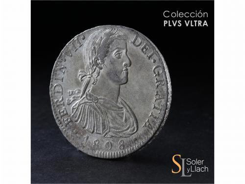 FERNANDO VII. 8 Reales. 1808. MÉXICO. T.H. 26,82 grs. Acuñac