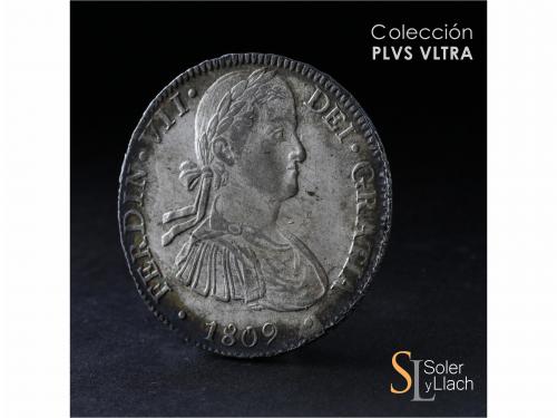 FERNANDO VII. 8 Reales. 1809. MÉXICO. T.H. 26,96 grs. Pátina