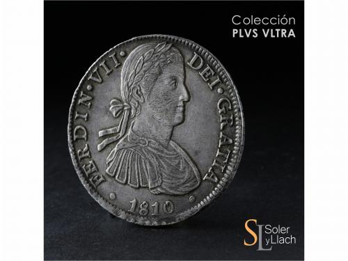 FERNANDO VII. 8 Reales. 1810. MÉXICO. T.H. 26,93 grs. Pátina