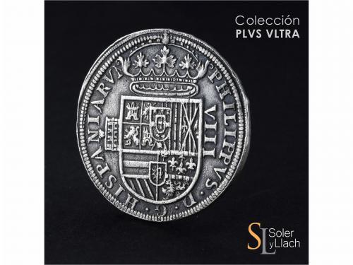 FELIPE II. 8 Reales. 1591/0. SEGOVIA. Anv.: Acueducto vertic