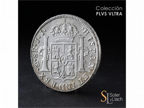 FERNANDO VII. 8 Reales. 1820. MÉXICO. J.J. 26,90 grs. Pátina