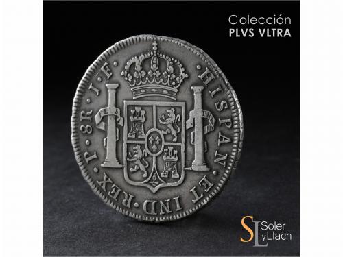 FERNANDO VII. 8 Reales. 1814/3. POPAYÁN. J.F. 26,79 grs. Bus