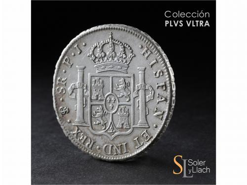 FERNANDO VII. 8 Reales. 1808. POTOSÍ. P.J. 26,84 grs. Rayita