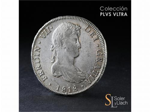 FERNANDO VII. 8 Reales. 1818. POTOSÍ. P.J. 26,52 grs. Brillo